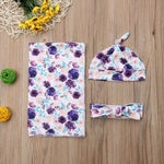 Inspirad Floral Cotton Set For Baby